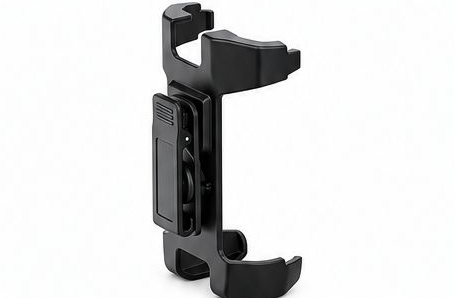 SPSLink belt holster with rotating spring clip