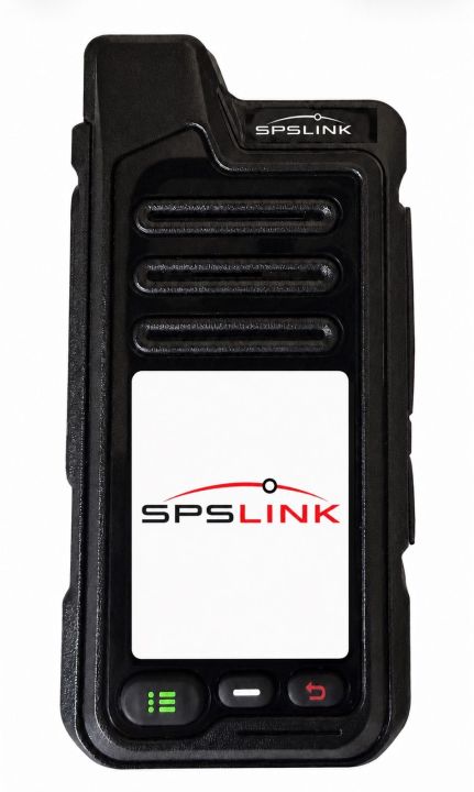SPSLink Go compact push to talk radio, front view